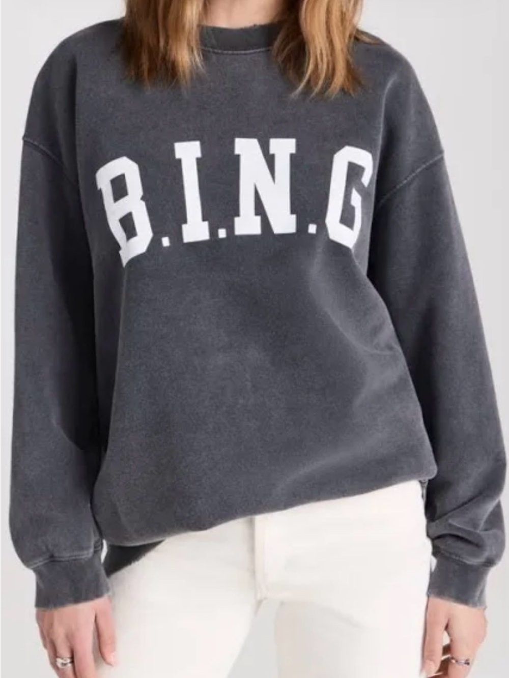 Anine Bing Sweatshirt with White Block Logo